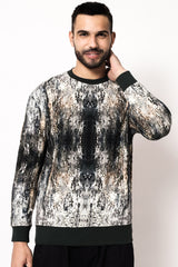 Distress Camouflage Sweatshirt | Cargo Shacket Camouflage Print | Oversized Denim Shacket | Mens fashion | Mens wear | Mens denim | Shackets for men | Oversized denim for men  | Black denim  