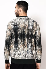 Distress Camouflage Sweatshirt | Cargo Shacket Camouflage Print | Oversized Denim Shacket | Mens fashion | Mens wear | Mens denim | Shackets for men | Oversized denim for men  | Black denim  